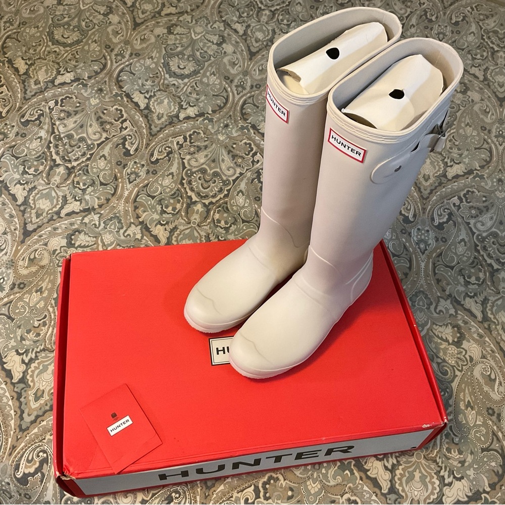 New Hunter Original Tall Rain Boots Cast Women’s Sz 10